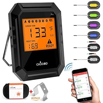 Amazon.com: Wireless BBQ Thermometer, Morpilot Bluetooth Digital Meat
