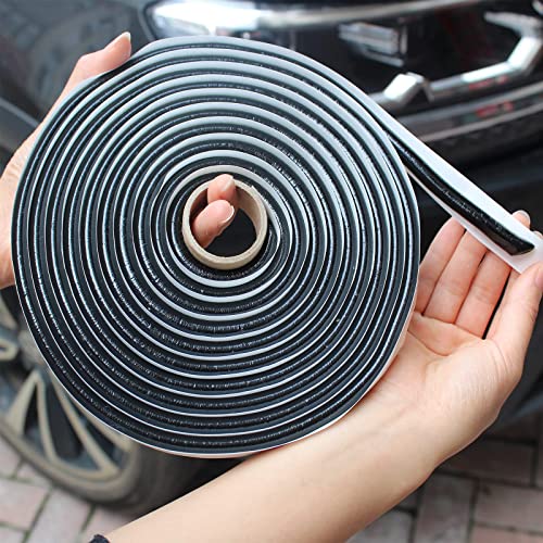 Proudsun Butyl Sealant Tape 13Ft Waterproof Rubber Rope Butyl Black