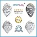 Waterproof Babies Bandana Drool Bib Set of 4: Cute Bibs to Keep Baby Clothes Dry. Infants & Toddlers Burpy Wrap w/ Adjustable Snaps. All-In-One Newborns Gifts That Moms Love. Boys & Girls Burp Cloths