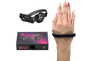 DELTAHUB Carpio G2.0 - - Advanced Ergonomic Right-Handed Gaming Wrist Rest for Mouse - Superior Support for Serious Gamers - Anti-Fatigue, Smooth Glide (Large, Right, Black)