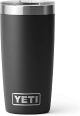 YETI Rambler 10 oz Tumbler with MagSlider Lid Stainless Steel Black view 2