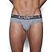 C-IN2 Men's Core Lo No Show Profile Brief, Grey Heather, Small