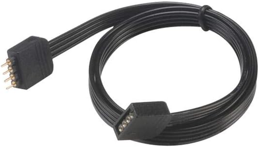 Akasa LED Strip Light Extension Cable, black, 200mm - Image 4