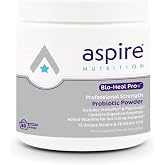 Aspire Nutrition Bio-Heal Pro+ 6-in-1 Probiotic Powder Supplement &ndash; Daily Probiotic Formula for Women, Men, and Kids - 30 Day Supply