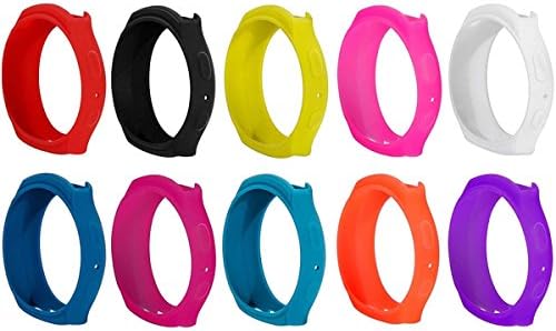 Sych 10pcs Samsung Gear S2 Band Cover, Soft Silicone Protector Sleeve for Samsung Gear S2 (S2 SM-R720 / SM-R730 ONLY) Slim Sleeve Protector Accessories(No Tracker, No Band)