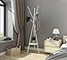 MULSH Standing Coat Rack Hat Hanger Coat Rack Hooks Coat Rack Hall Tree Entryway Standing Hat Jacket Coat Hanger Rack in White,17.72