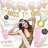 Premium Bachelorette Party Decorations Kit - Bridal Shower Supplies - 75 Items and Favors Included