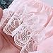 MSemis Men Sissy Crossdress Panties Lace Satin Frilly Ruffled Bloomer Thong Underwear Lingerie Pink Medium (Waist 30.0''-46.0