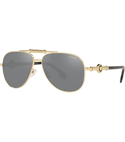 Amazon.com: Versace Kids VK 2002 10025A Gold Metal Aviator  display picture 1