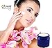 Qudasar NOOBECR Loving Essential Oils 2oz Blue Glass Jars with Lids, Easy to Fill & Reuse Containers, Make Homemade Salve, Creams, Lip Scrubs & Oil Blends. DIY Recipe Guide Included!