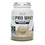 360CUT PRO Whey - Pure Whey Protein Isolate Protein Powder to Boost Metabolism, Build Lean Muscle Mass, Enhance Recovery - Gluten Free, Easy to Digest Whey Protein Powder - Creamy Vanilla 30 Servings