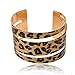 SUMAJU Sexy Print Leopard Hollowed Glitter Sparkle Open Cuff Adjustable Bangle Bracelet
