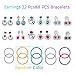 WATINC 54pcs Jewelry Toy,Girl's Jewelry Dress Up Play Set,Included Crowns, Necklaces,Wands, Rings,Earrings and Bracelets