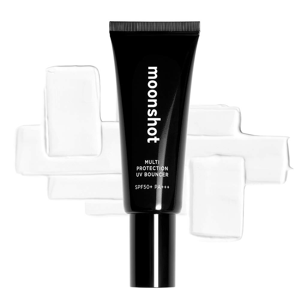[moonshot] Multi Protection UV Bouncer SPF50+ PA+++ 40ml - 3 in 1 Makeup Primer + UV Protection + Makeup Base, Hydrating & Cooling Formula, Sebum Control Soft Lotion Type