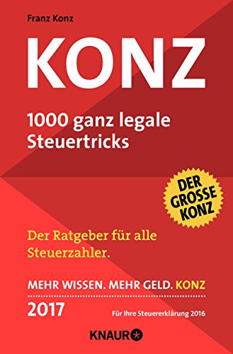 Konz 1000 Ganz Legale Steuertricks Buch Von Franz Konz - 