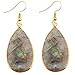 SUNYIK Women's Labradorite Teardrop Dangle Earrings for Women