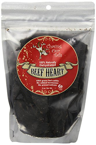 Chasing Our Tails Naturally Dehydrated Beef Heart for Pets, 5-Ounce