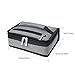 E-MANIS Insulated Lunch Bag Adult lunch box Collapsible Multi-Layers Thermal Insulated Oxford Lunch Tote cooler bag for men, women (grey)