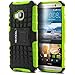 HTC One M9 Case, Evocel¨ Heavy Duty Armor Case with Stand For HTC One M9 (2015 Release) - Evocel¨ Retail Packaging, Neon