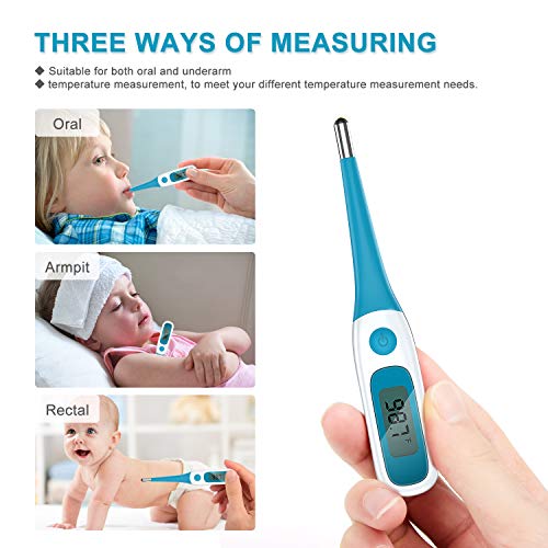 Vibeey Digital Oral Thermometer for Fever Flexible Accurate Reading
