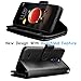 LG Tribute Dynasty Case, LG Aristo 2 Wallet Case, LG Zone 4/Fortune 2/Risio 3/Rebel 3 LTE/K8 2018 PU Leather Case, Tekcoo ID Cash Credit Card Holder Purse Carrying Flip Cover [Detachable Case] - Black