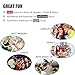 DecoTiny 60 Pack Novelty Mustache+Eyebrow+Beard Set Self Adhesive Facial Party Cos Favors