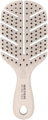 - Escova de cabelo esqueleto antipuxões Natural Fiber MINI feita à base de fibras de trigo, desembaraçante anti-emaranhados e anti-rotura, penteado macio e sem puxões, para todos os tipos de
