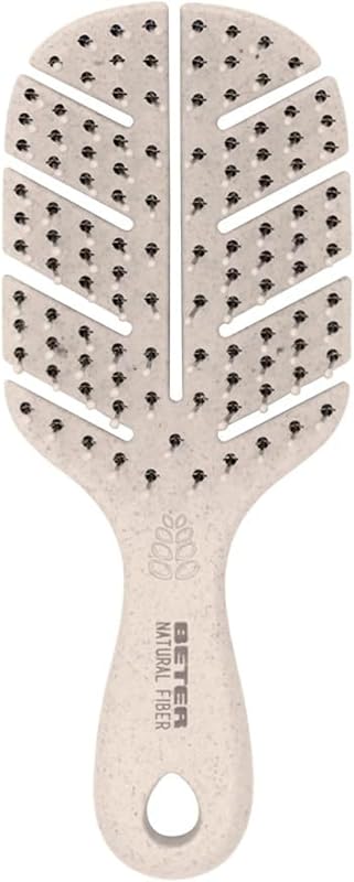 Beter- escova de cabelo esqueleto anti-tração mini de fibra natural feita de fibras de trigo, desembaraçante anti-emaranhado e anti-quebra, modelagem suave e sem puxar, para todos os tipos de cabelo