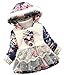 Baby Girl Floral Bowknot Thickened Warm Jacket Winter Coat 6-12Months Blue