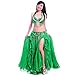 ROYAL SMEELA Belly Dance Costume Set for Women Belly Dance Bra and Belt Chiffon Dancing Skirts Professional Outfit 3pcs