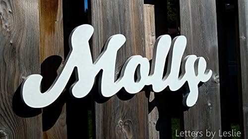 1 Piece Connected Letters, Wooden name sign, Nursery Name Signs. Wooden Nursery Wall Letters and Names Decor