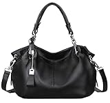 Heshe Leather Shoulder Handbags Tote Top Handle Bags Cross Body Purse Satchel for Women