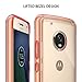 Ringke Fusion Compatible with Motorola Moto G5 Plus Case Crystal Clear PC Back TPU Bumper Case Drop Protection, Shock Absorption Technology - Rose Gold