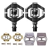 CRANKBROTHERs Crank Brothers Candy 7 MTB Bike Pedals Pair with Premium Cleats and Shoe Shields Set for Traction
