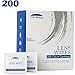 Lens Cleaning Wipes,Disposable, Quick Drying, Streak Free,Ndividually Wrapped, Cleansing Cloths Great for Eyeglasses, Tablets, Camera Lenses, Screens, Keyboards-Pack of 200