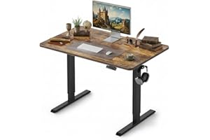 Cubiker Electric Standing Desk, 40"x24" Height Adjustable Desk, Sit Stand up Desk with 4 Memory Buttons, Computer Workstation
