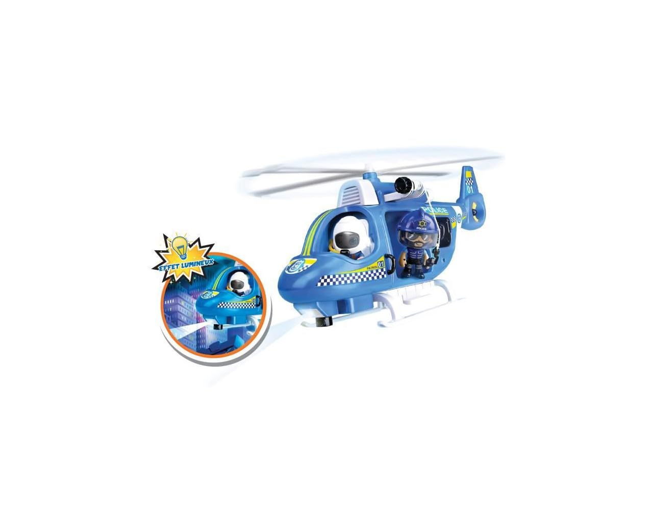 Pinypon Action - Police helicopter 1 figure and accessories for children from 4 to 8 years (Famosa 700014782)