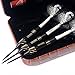 CUESOUL Black Scorpion 20 Grams Steel Tip Darts Set with Deluxe PU Darts case