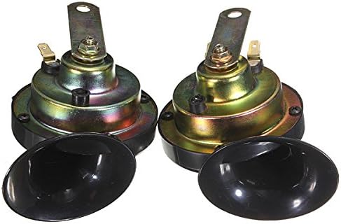 Two Air Horn Snail Set Dual Twin Tone for Cars Vans Boats 120db 12V