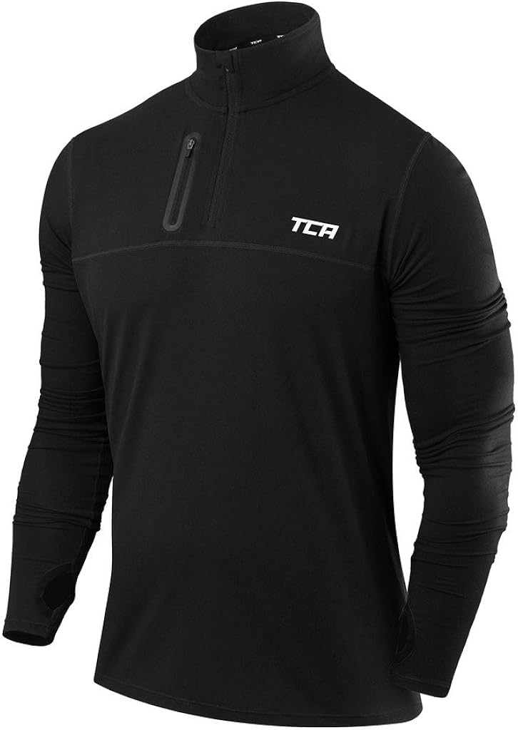 half zip running shirt