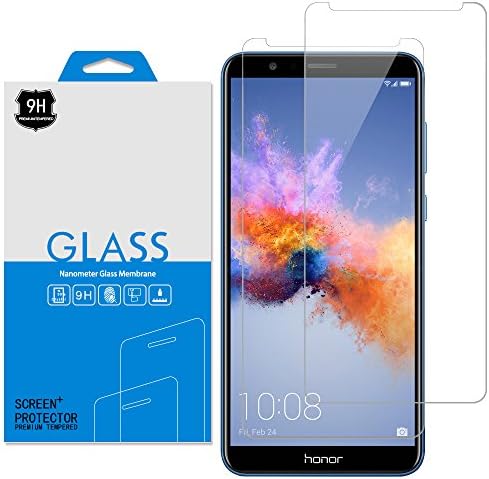 [ 2 Pack ] Swoders for Huawei Honor 7X Screen Protector, High Definition Tempered Glass 9H Hardness, [ Anti Scratch ] [ Anti Fingerprint Bubble Free ] Lifetime Replacement Warranty