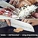 Santoku Knife Kitchen Knife Professional Japanese Chef Knife, 7 Inch Sharp Blade with Hollow Edge, Full Tang Forged by German HC Stainless Steel with Ergonomic Handle