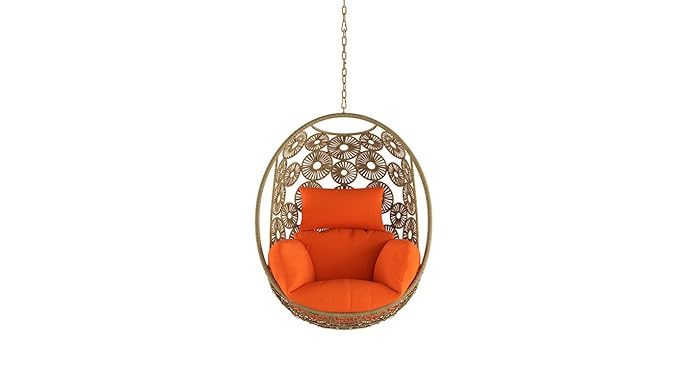 Urban Ladder Kyodo Metal Swing Chair (Orange)