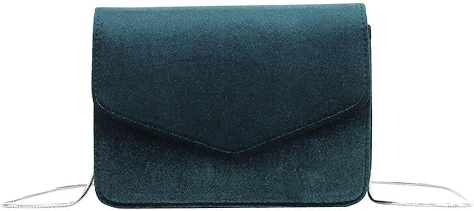 Tuankay Women Velvet Party Clutch Chain Bag Small Shoulder Bags Crossbody Handbag