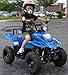 110cc ATV for kids youth children small ATV 4 Wheeler Gas ATV Quad LED lights Matching Rims (Camo color)