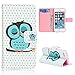 Cute Sleeping Owl Iphone 5 Wallet Case Leather - Best Iphone 5 Wallet Case for Men and Women, Made of Leather, Flip Case, Bonus Included - Iphone 5 Screen Protector Included