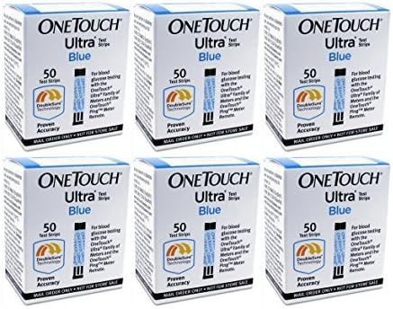 One Touch Ultra Blue Mail Order, 300 Test Strips by One Touch Ultra