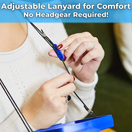 image for Eucatus Best Products & Gifts Hands Free, Lighted Lap Magnifying Glass