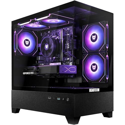 BEASTCOM Q5 Pro Gaming PC | AMD Ryzen 5 4500 6X 4,10GHz 12 Threads | GeForce RTX 3050 6GB | 32GB RAM | 1TB NVMe SSD | WiFi 5 | Windows 11 Pro
