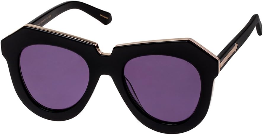 Karen Walker Sunglasses One Meadow Black with Gold